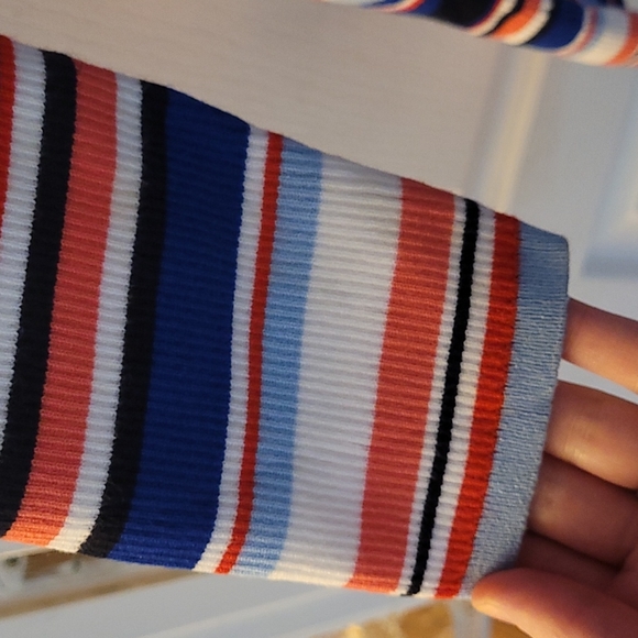 NWOT Tommy Hilfiger Long Sleeve Bold Ribbed Striped Sweater Dress - Picture 5 of 11